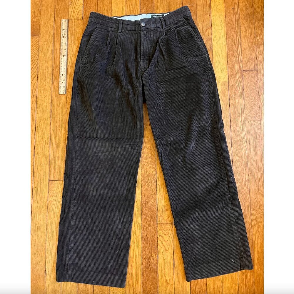Eddie Bauer Vintage Brown Pinwale Corduroy Pants, Men's 31x30